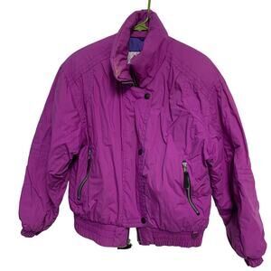 Obermeyer Vintage Women’s Kristi Purple Puffer Snow Ski Jacket Size 8